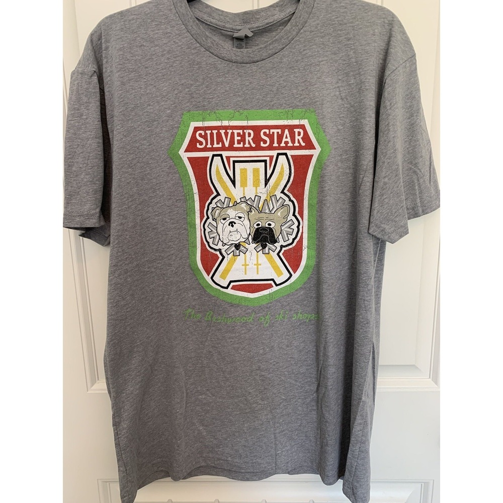NWT Silver Star Brushwood T Shirt Men's Size Large Heather Grey